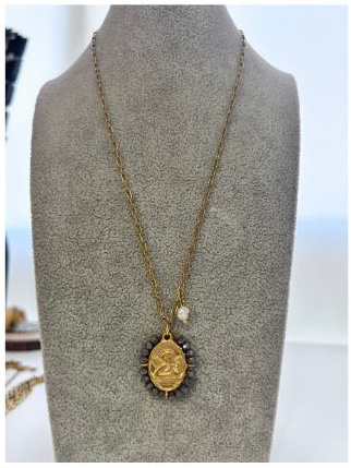 Collar con medalla ángel de la guarda