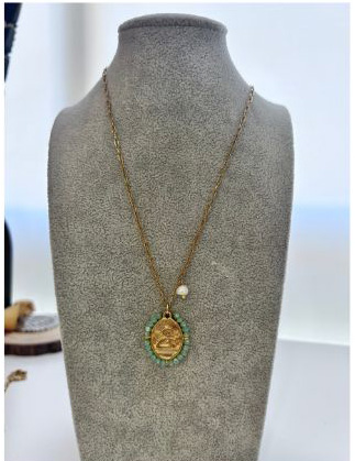 Collar con medalla ángel de la guarda